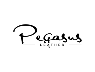 Pegasus Leather logo design by GassPoll