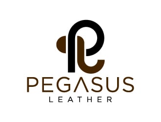 Pegasus Leather logo design by Mirza