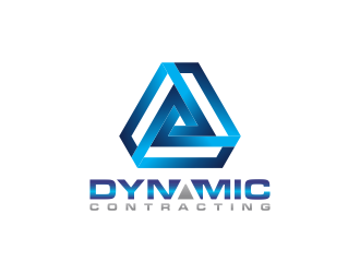 Dynamic Contracting logo design by BlessedArt