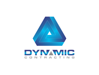 Dynamic Contracting logo design by BlessedArt