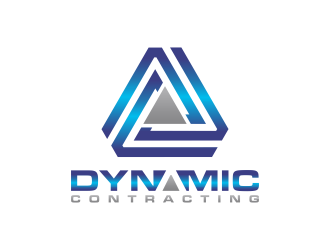 Dynamic Contracting logo design by BlessedArt