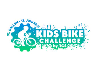 Kids Bike Challenge by TCS                (by TCS small and superscript) logo design by karjen