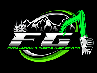 FG Excavation & Tipper Hire PtyLtd logo design by 3Dlogos