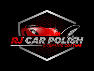 RJ CAR POLISH & CERAMIC COATING logo design by fastsev