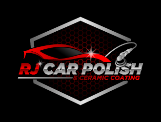 RJ CAR POLISH & CERAMIC COATING logo design by fastsev