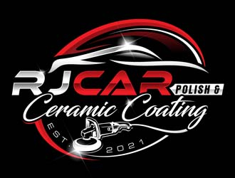 RJ CAR POLISH & CERAMIC COATING logo design by DreamLogoDesign