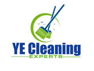 YE Cleaning Experts logo design by ElonStark