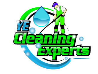 YE Cleaning Experts logo design by Suvendu