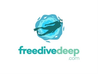 freedivedeep.com logo design by Alfatih05