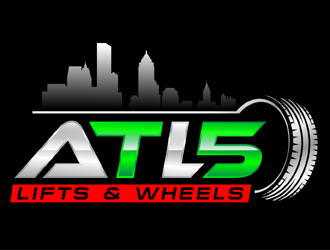 ATL50 LIFTS AND WHEELS logo design by MAXR