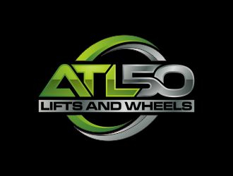 ATL50 LIFTS AND WHEELS logo design by josephira