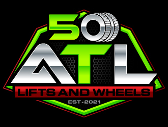 ATL50 LIFTS AND WHEELS logo design by LucidSketch