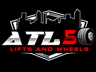 ATL50 LIFTS AND WHEELS logo design by Suvendu