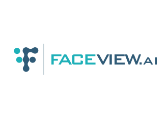 FaceView.AI logo design by M J