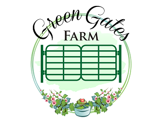 Green Gates Farm logo design by haze