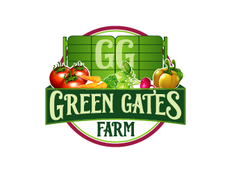Green Gates Farm logo design by axel182