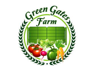 Green Gates Farm logo design by axel182