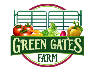 Green Gates Farm logo design by axel182
