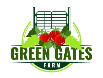 Green Gates Farm logo design by aryamaity