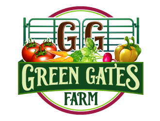 Green Gates Farm logo design by axel182