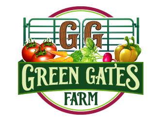 Green Gates Farm logo design by axel182