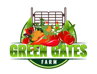 Green Gates Farm logo design by aryamaity