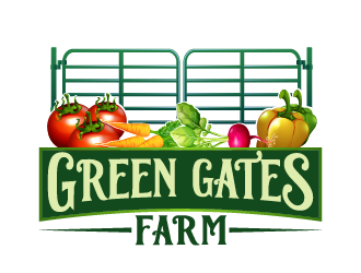 Green Gates Farm logo design by axel182