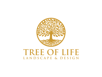 Tree of Life Landscape & Design logo design by p0peye