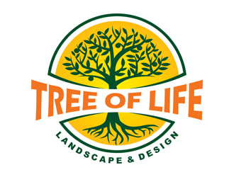 Tree of Life Landscape & Design logo design by gitzart