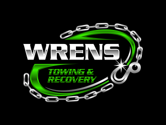 Wrens Towing And Recovery logo design by GassPoll