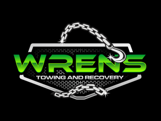 Wrens Towing And Recovery logo design by hidro