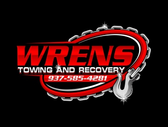 Wrens Towing And Recovery logo design by rizuki