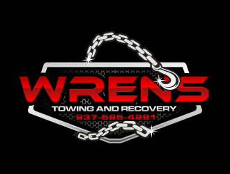 Wrens Towing And Recovery logo design by hidro