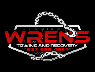 Wrens Towing And Recovery logo design by hidro