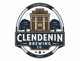 Clendenin Brewing Co. logo design by Mardhi