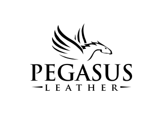 Pegasus Leather logo design by M J