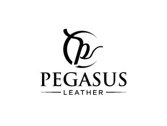 Pegasus Leather logo design by karjen
