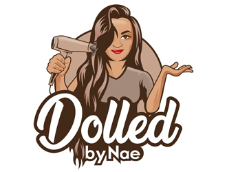 Dolled by Nae logo design by DreamLogoDesign