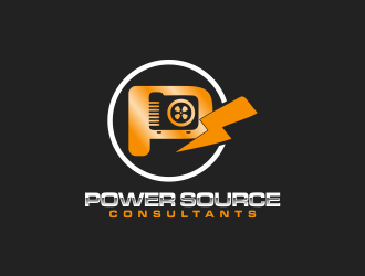 Power Source Consultants logo design by Mahrein