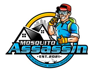 Mosquito Assassin logo design by DreamLogoDesign