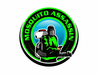 Mosquito Assassin logo design by gitzart