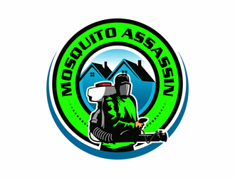 Mosquito Assassin logo design by gitzart