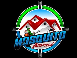 Mosquito Assassin logo design by Suvendu