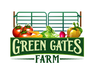 Green Gates Farm logo design by axel182