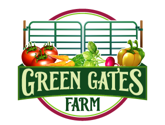 Green Gates Farm logo design by axel182