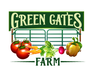 Green Gates Farm logo design by axel182