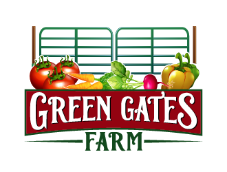 Green Gates Farm logo design by axel182