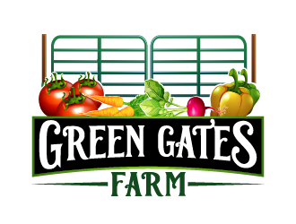 Green Gates Farm logo design by axel182