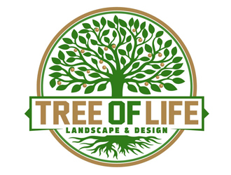 Tree of Life Landscape & Design logo design by DreamLogoDesign