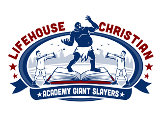 Lifehouse Academy Giant Slayers  logo design by DreamLogoDesign
